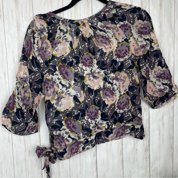Anthropologie Boden silky floral blouse US 2 - Picture 5 of 6